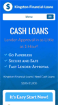 Mobile Screenshot of kingstonfinancialloans.com